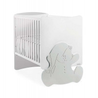 Cuna Kuma Blanco Mate Plata de Trama